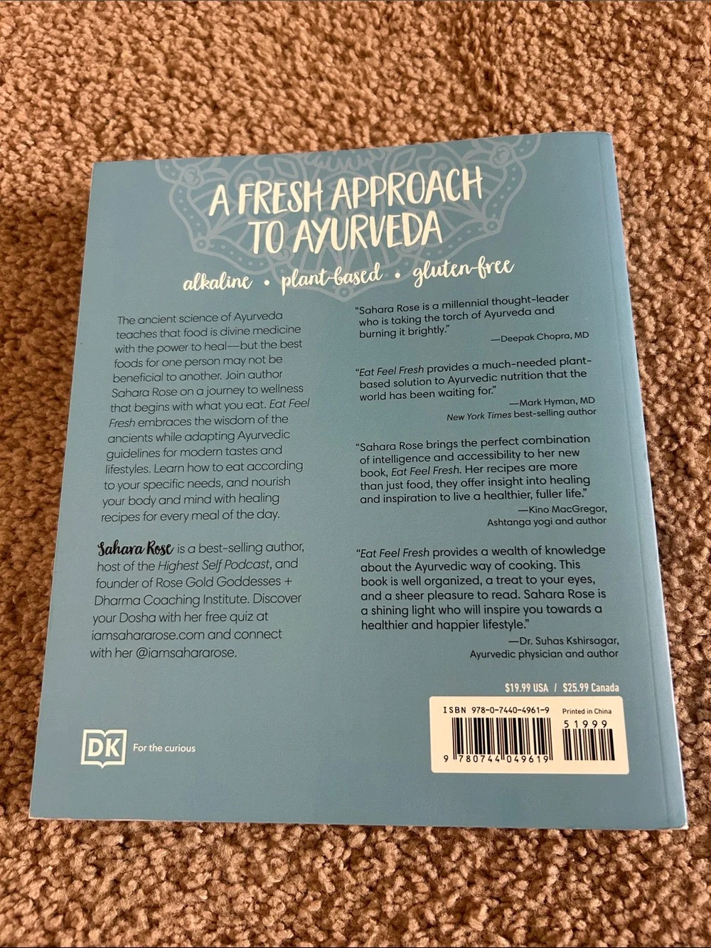 Eat Feel Fresh - Plant-Based Ayurvedic Cookbook